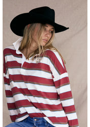 FAR MER. by Whitney Jersey - Red/White