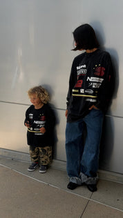 SSAINT Kids Signature Moto Tee — Black