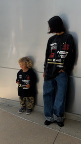 SSAINT Kids Signature Moto Tee — Black