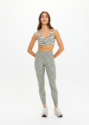 The Upside REVERSIBLE 25IN HIGH MIDI PANT Green Marle