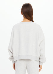 The Upside Paloma Crew Grey Marle oversized crew back view