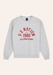 P.E Nation Backspin Sweat – Grey Marle