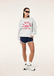 P.E Nation Backspin Sweat – Grey Marle