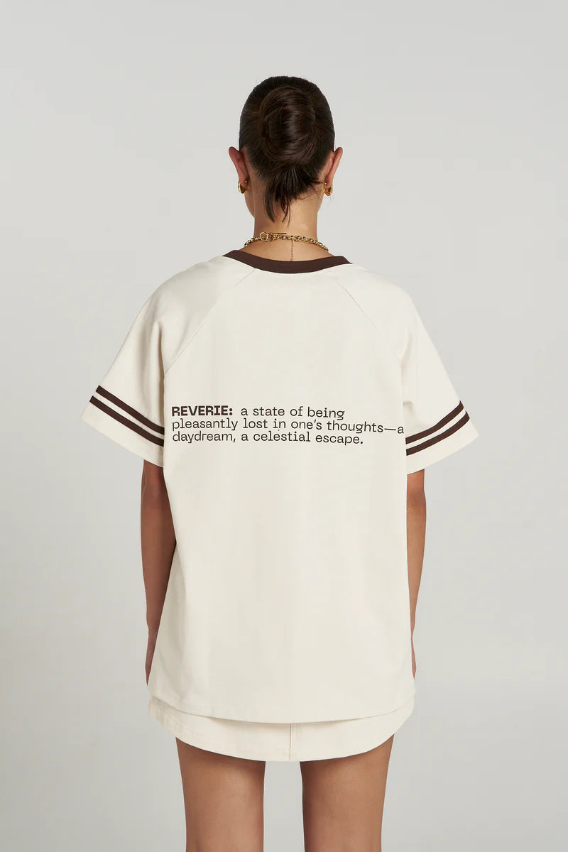 Summi Summi - Reverie V Neck - Vanilla/Espresso