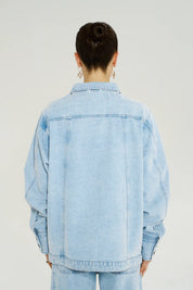 Summi Summi La Vie Denim Jacket Icel Denim back view