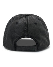 SSAINT Cap — Acid Wash Black & Cherry Logo