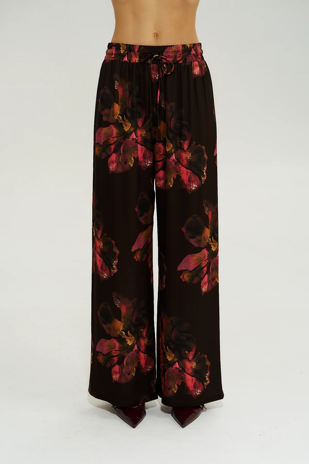 Summi Summi Chocolat Petals wide leg pants La Vie collection